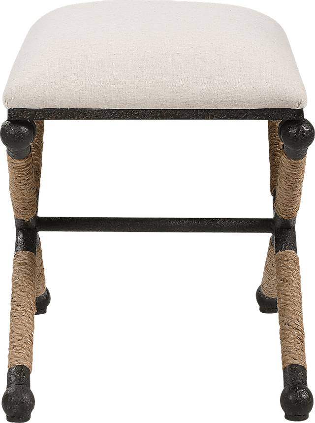 Bransley White Accent Bench - Thumbnail - Image 2