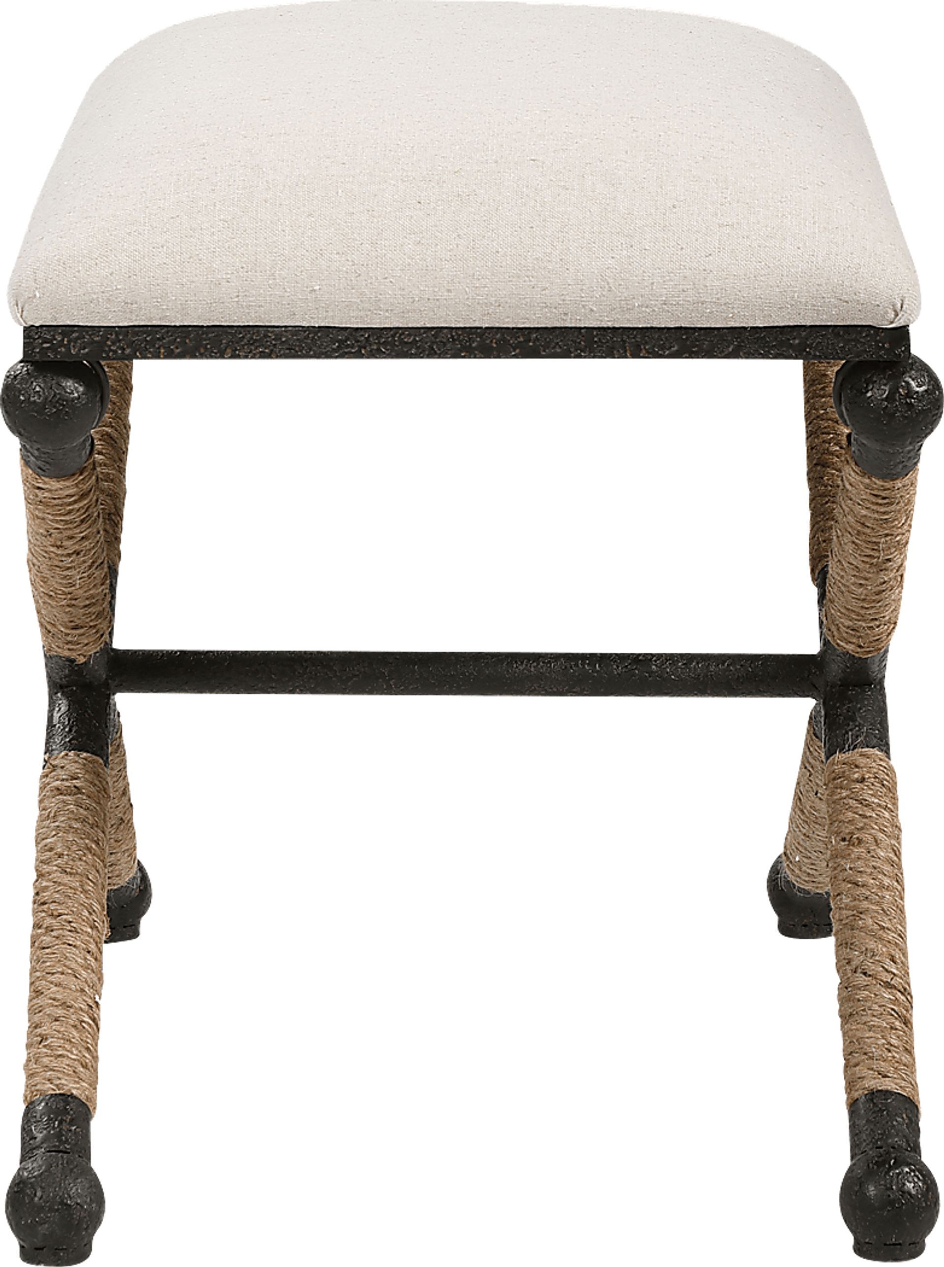 Bransley White Accent Bench - Image 2