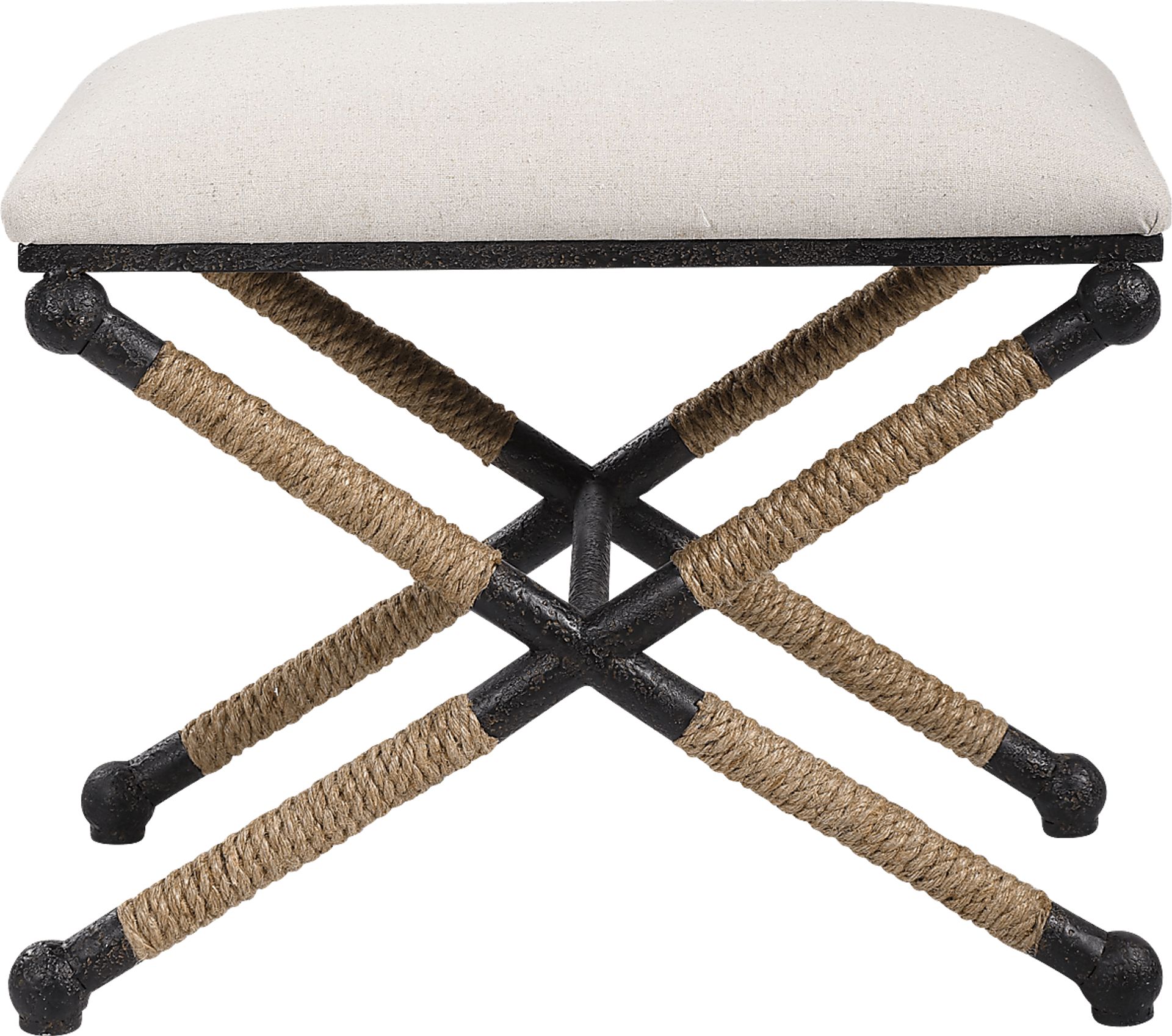 Bransley White Accent Bench - Image 4