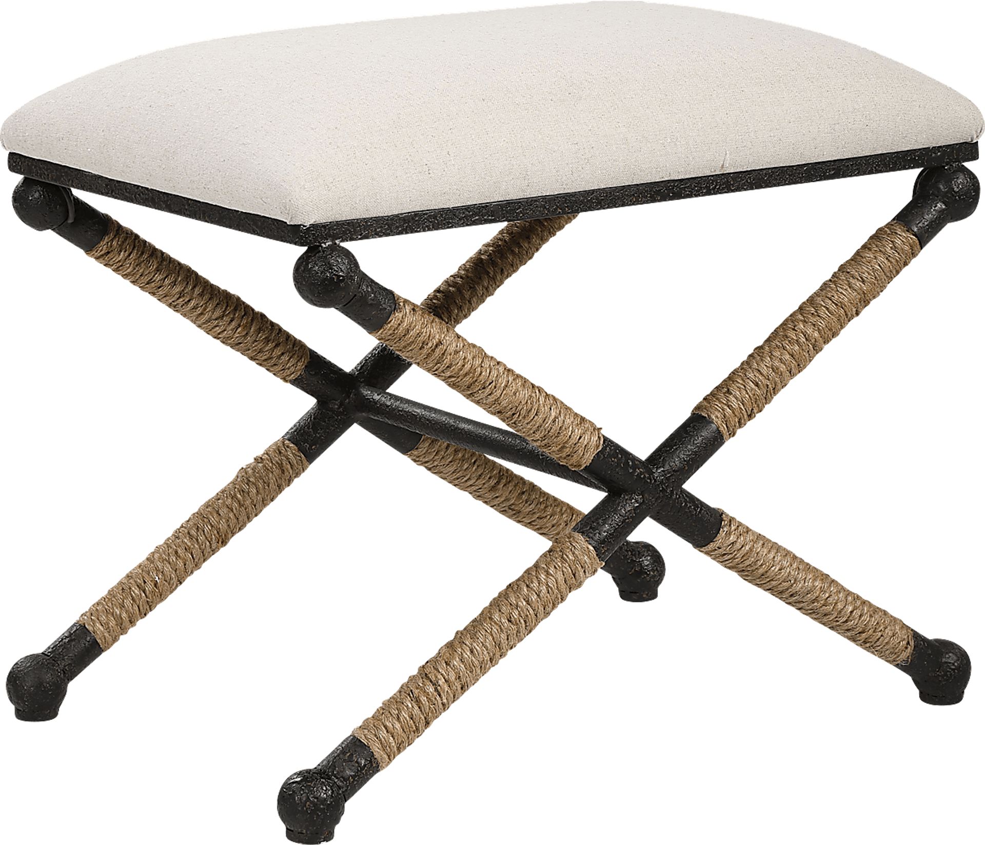 Bransley White Accent Bench - Image 1