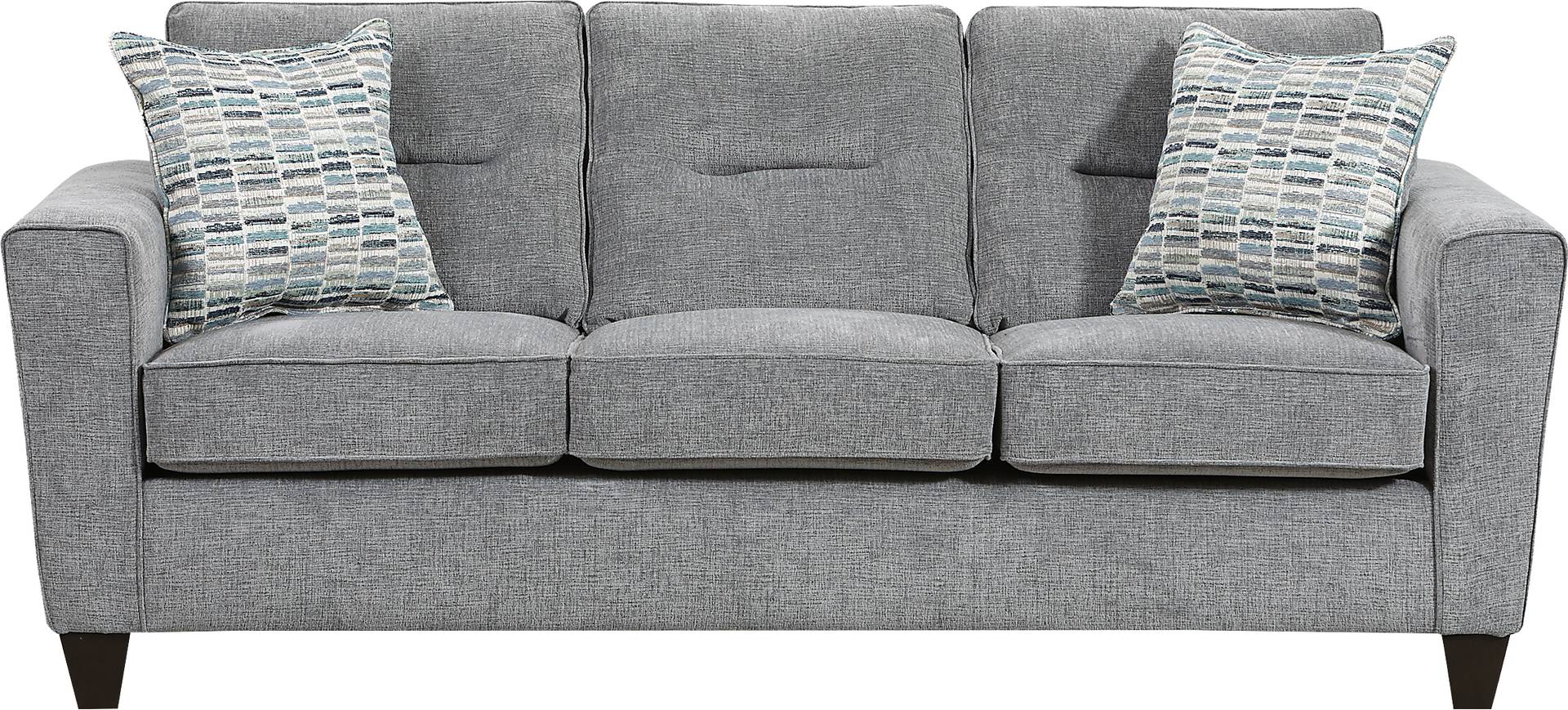 Brantley Boulevard 2 Pc Gray Polyester Fabric Living Room Set With Sofa ...