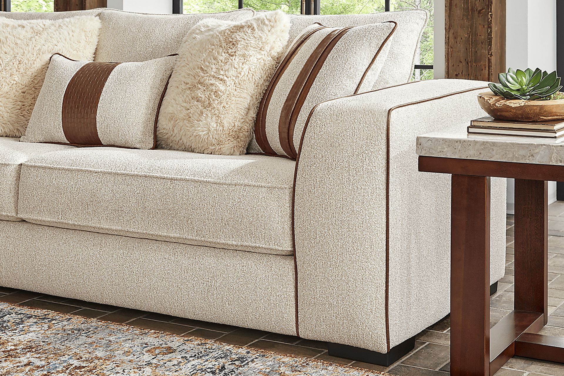Bradley Pointe Beige 5 Pc Living Room - Image 5