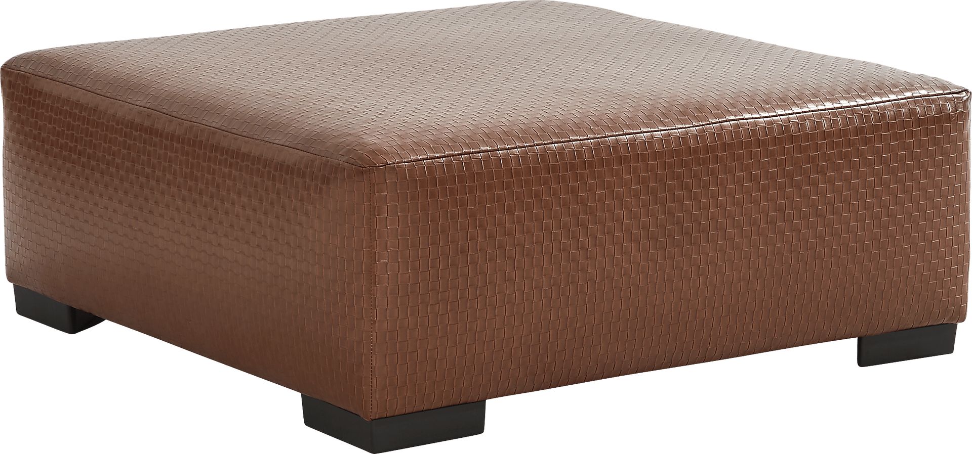 Bradley Pointe Brown Ottoman - Image 2