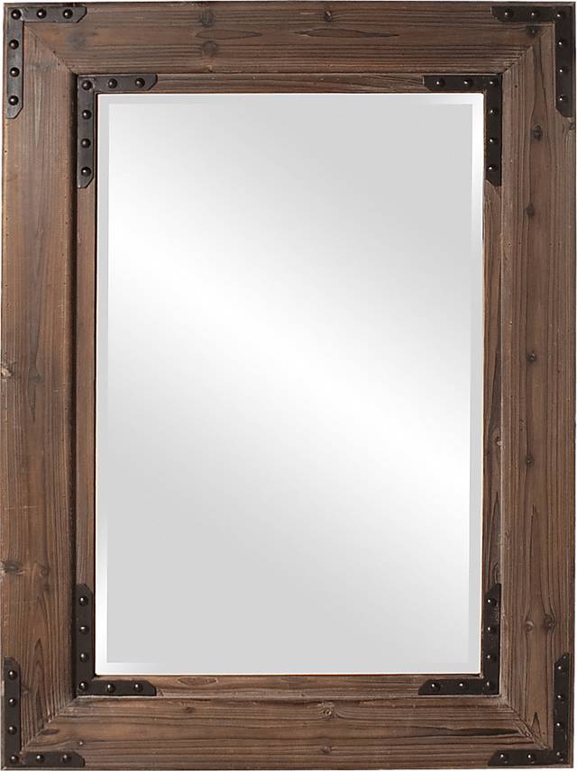 Branud Brown Rectangular Mirror - Thumbnail - Image 1