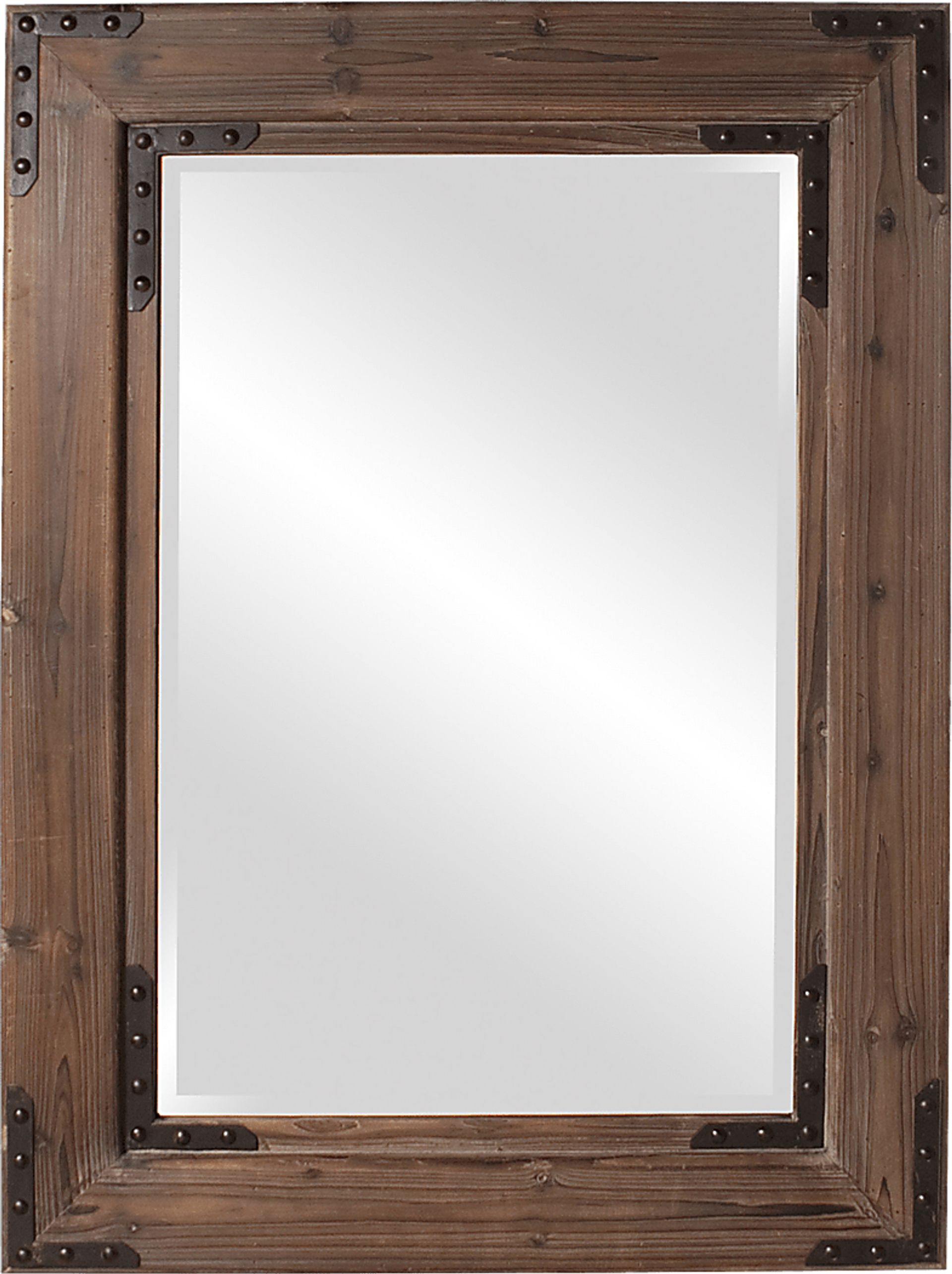 Branud Brown Rectangular Mirror - Image 1