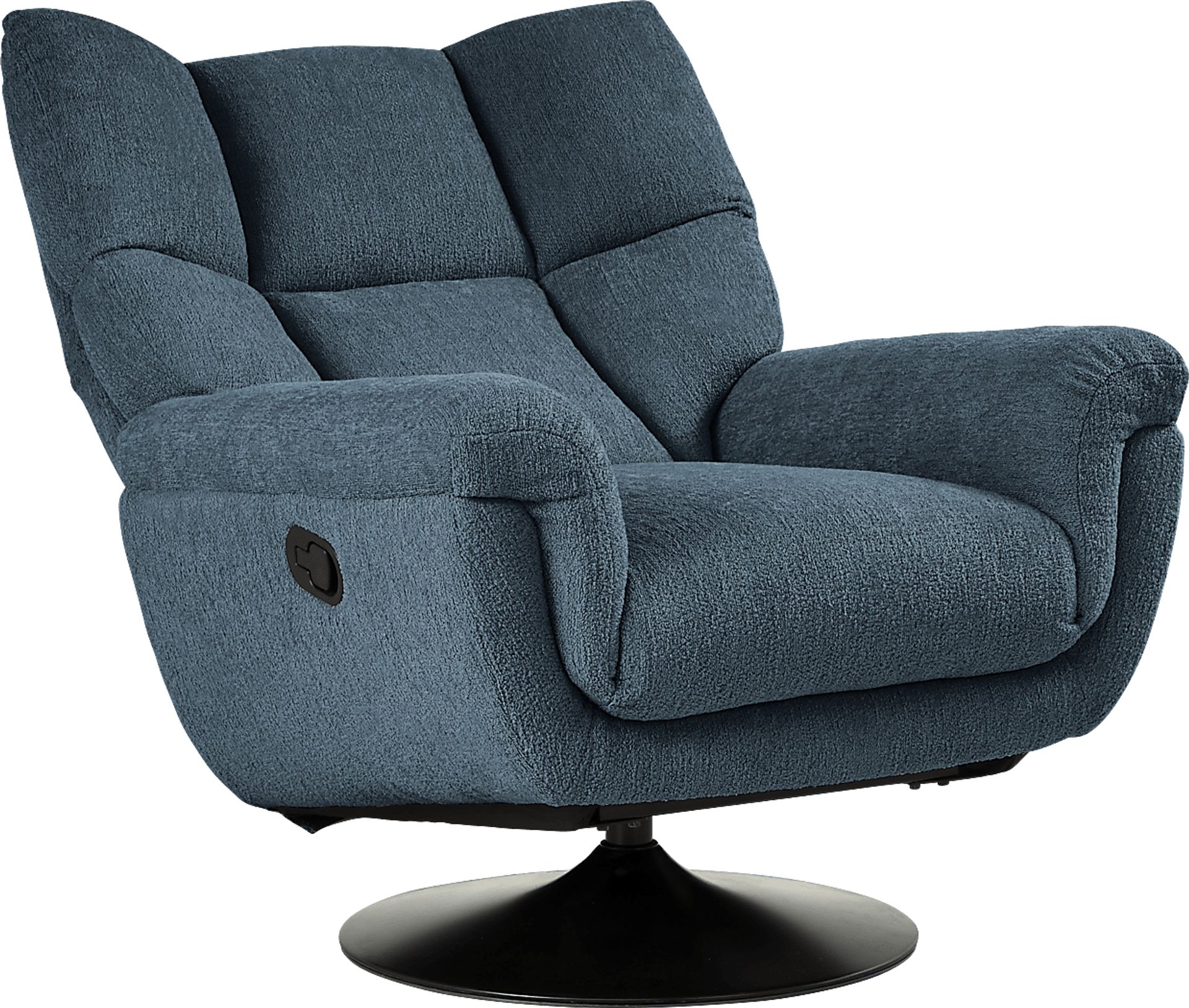 Braselton Blue Swivel Recliner - Image 3