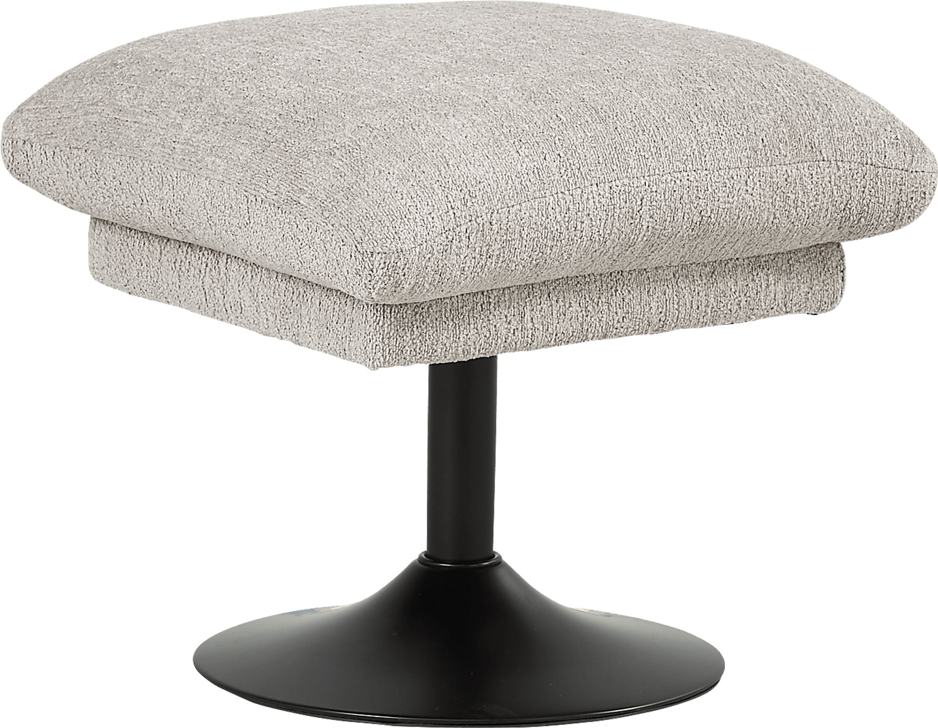 Braselton Silver Ottoman - Image 1