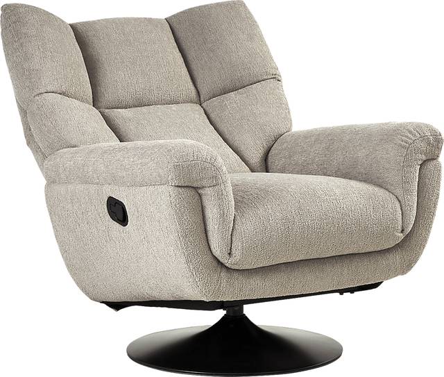 Braselton Silver Swivel Recliner - Thumbnail - Image 3