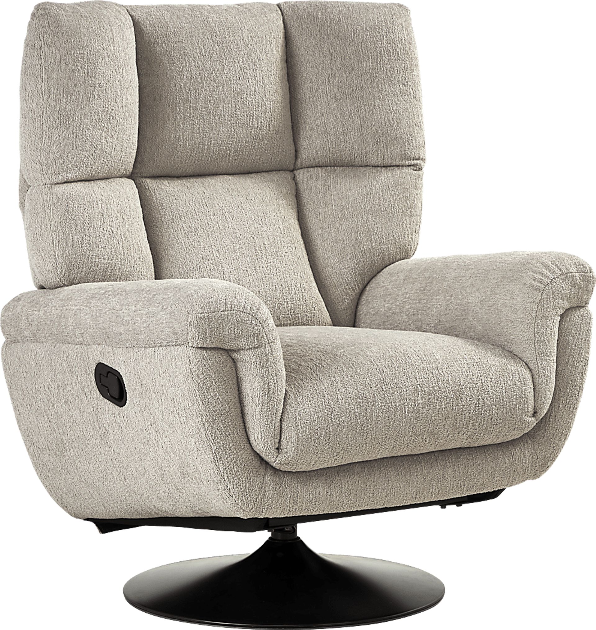 Braselton Silver Gray Polyester Fabric Recliner | Rooms to Go