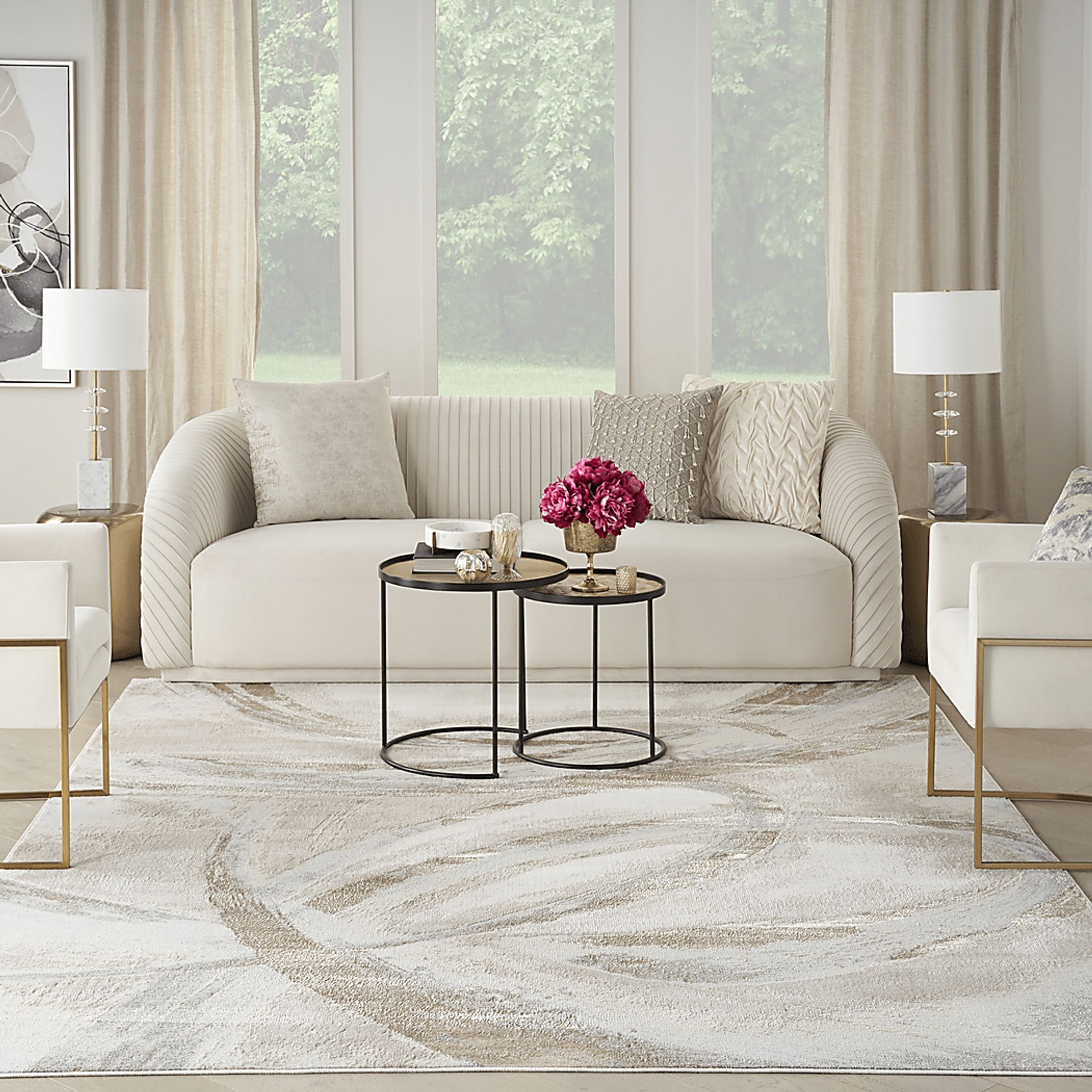 Brasix Beige/Gray 12' x 15' Rug - Image 2