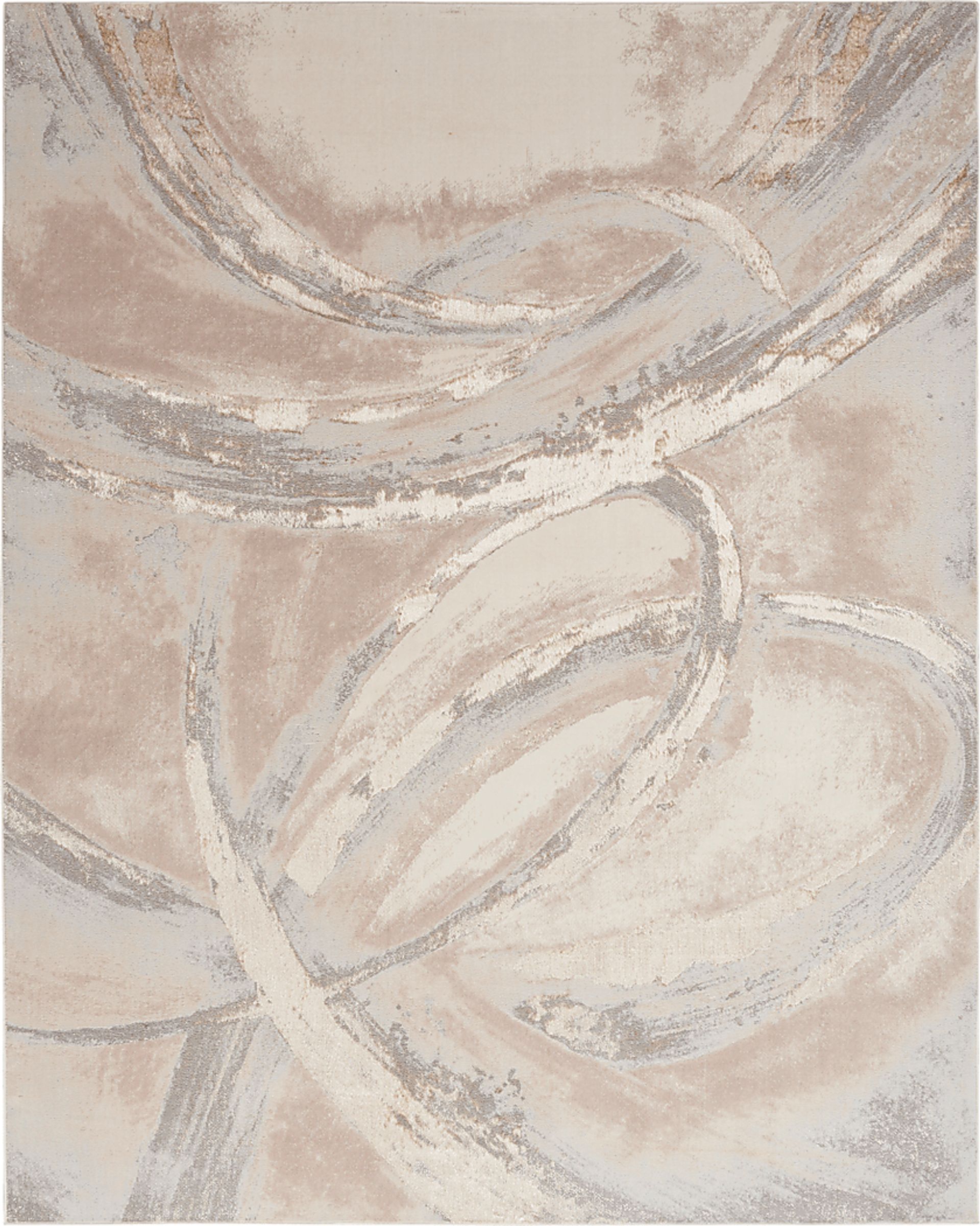 Brasix Beige/Gray 9' x 12' Rug - Image 1