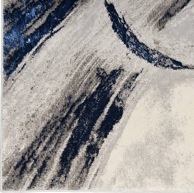 Brasix Gray/Navy 9' x 12' Rug - Thumbnail - Image 6