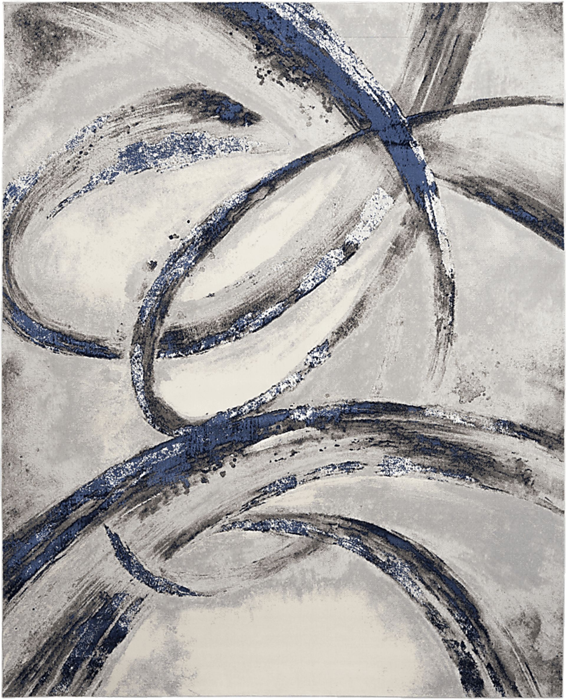 Brasix Gray/Navy 9' x 12' Rug - Image 1