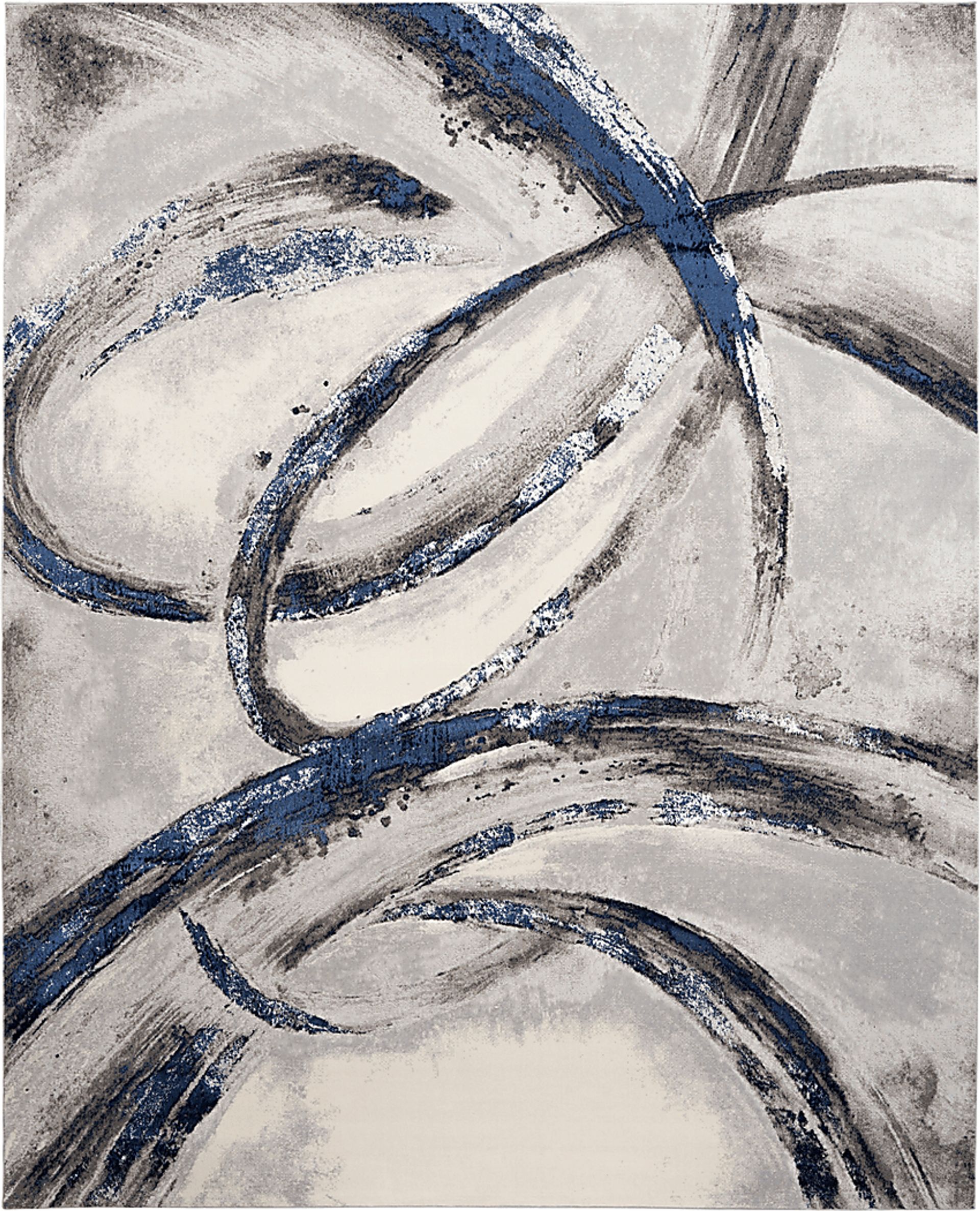 Brasix Gray/Navy 9' x 12' Rug - Image 1