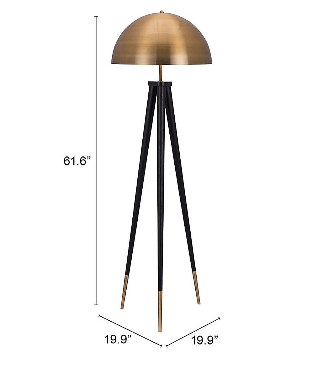 Brass Cloud Brass Floor Lamp