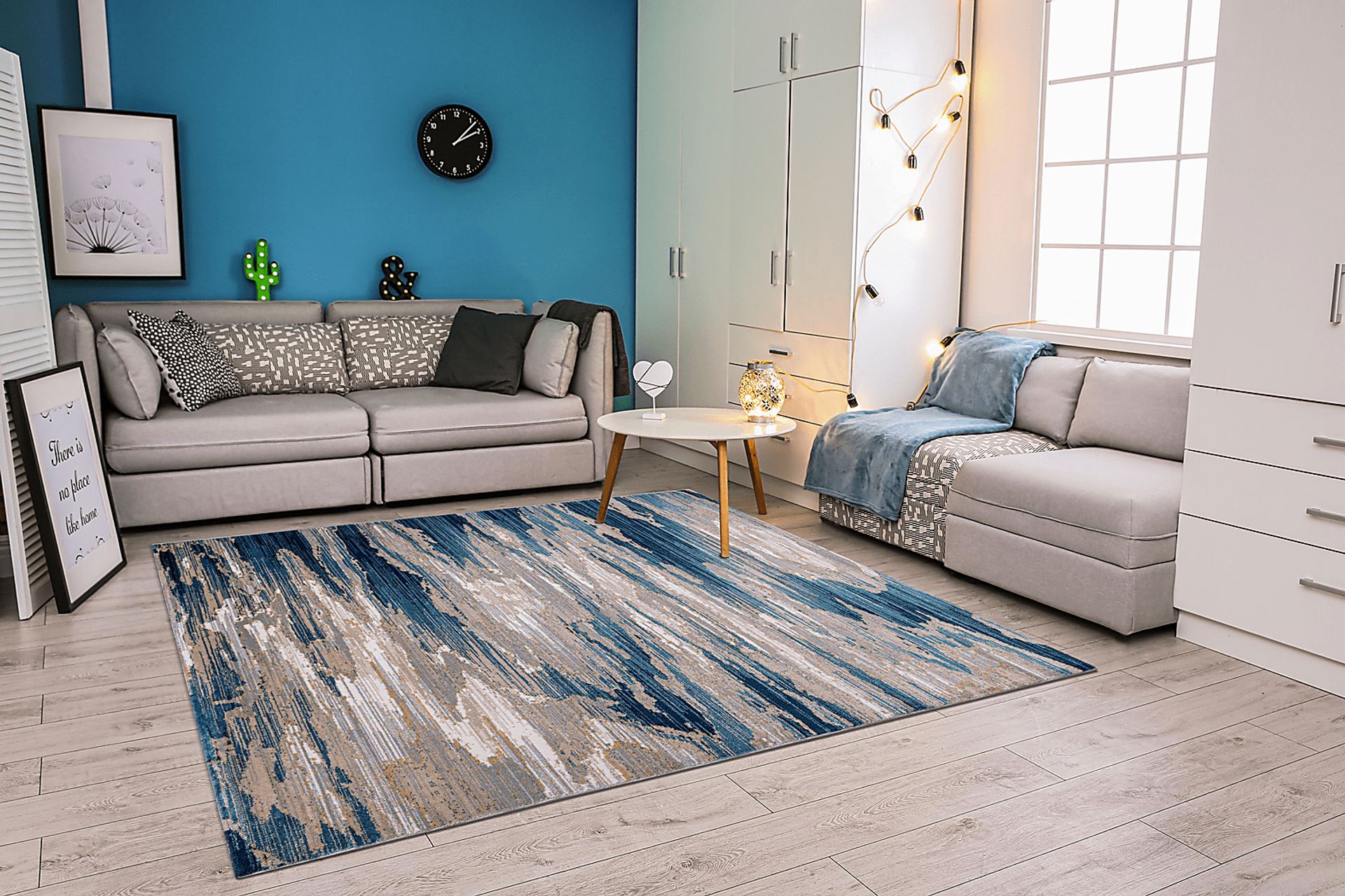 Brassle Blue 5'3 x 7'6 Rug - Image 2