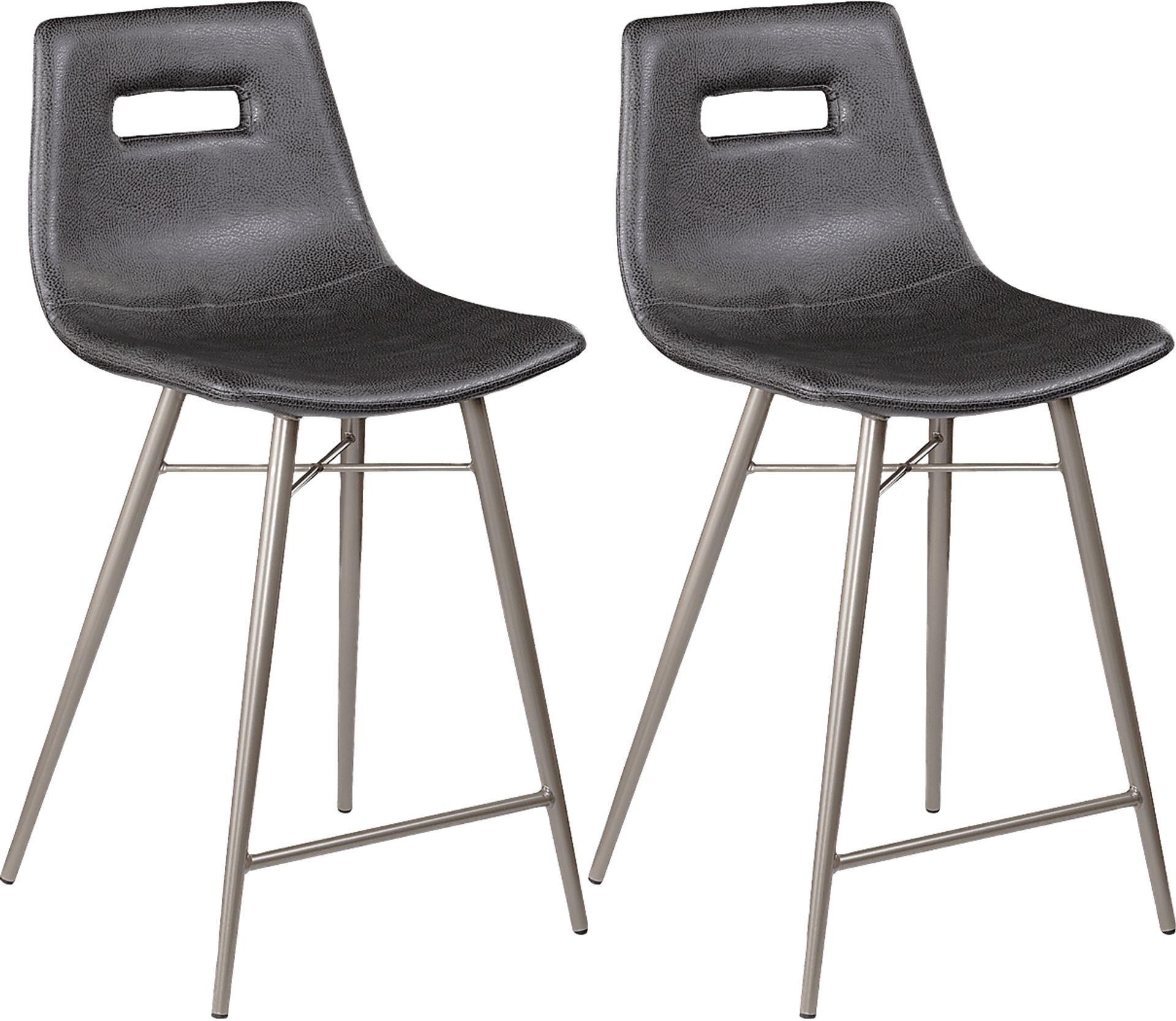 Brasswell Black Counter Height Stool (Set of 2) - Image 1