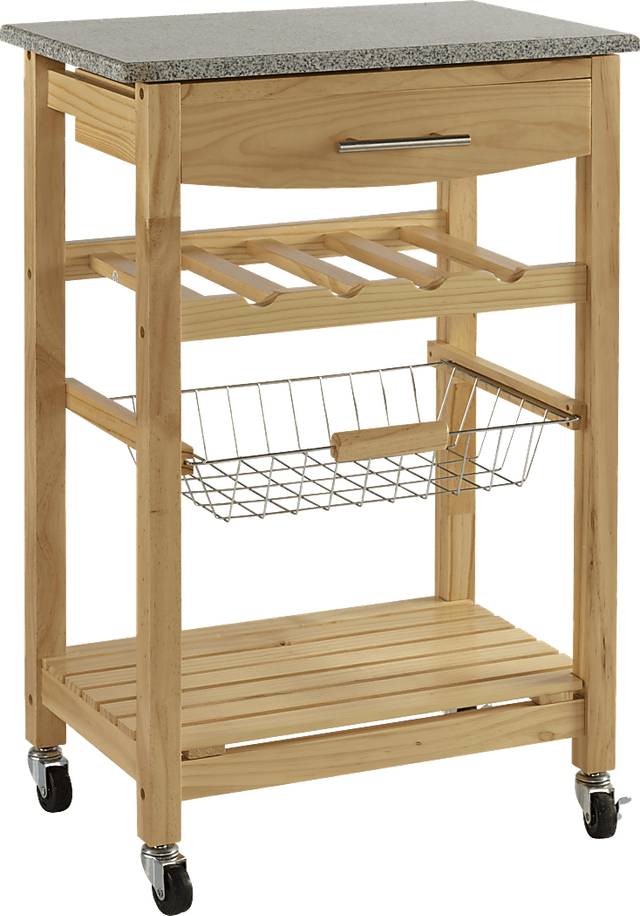 Brauner Natural Kitchen Cart - Thumbnail - Image 1