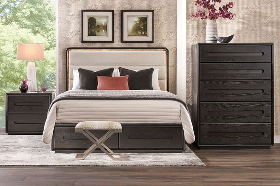 Braxton Espresso 5 Pc Queen Panel Bedroom