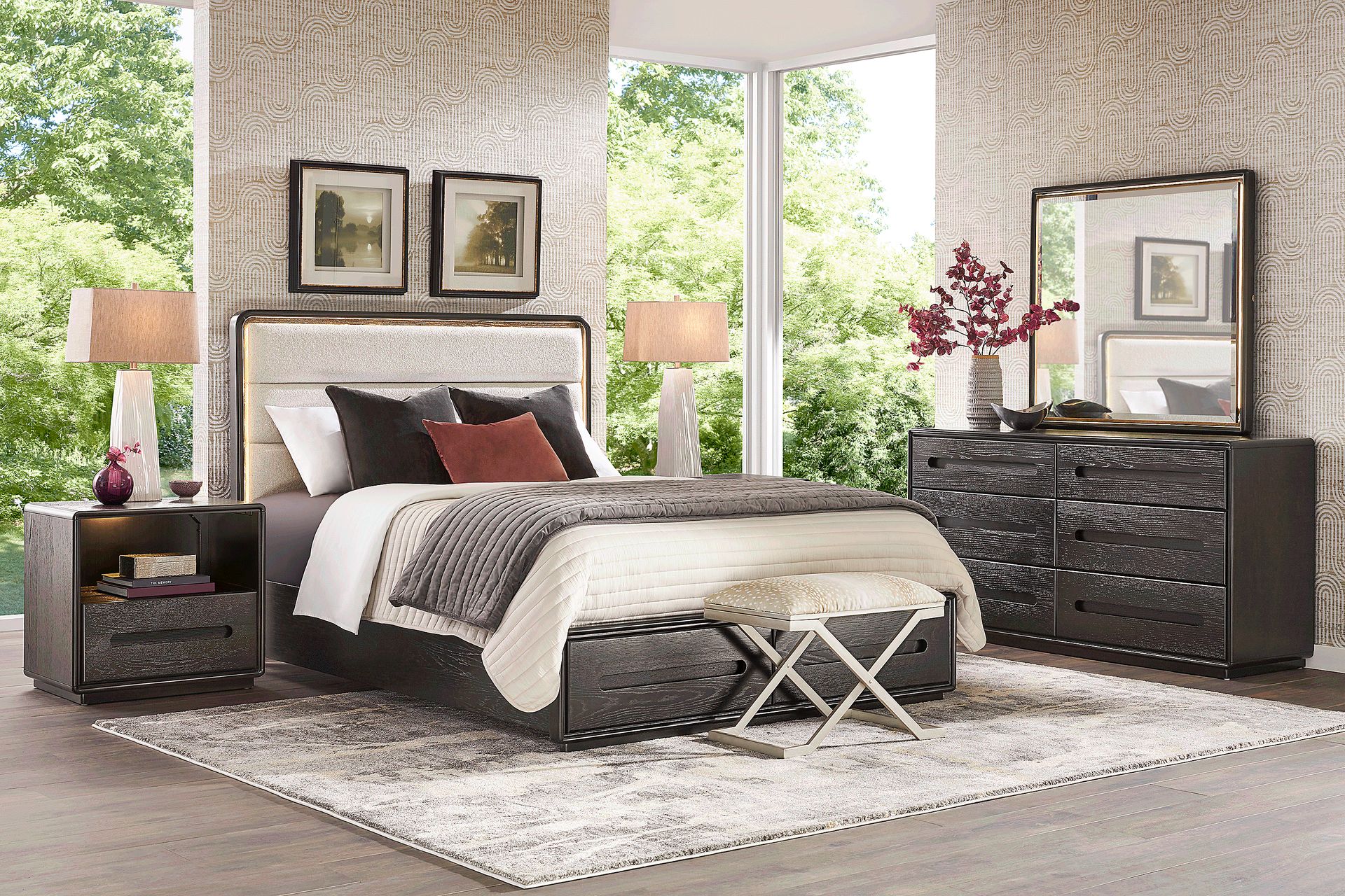 Braxton Espresso 5 Pc Queen Panel Bedroom - Image 1