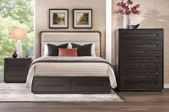 Braxton Espresso 5 Pc Queen Storage Bedroom