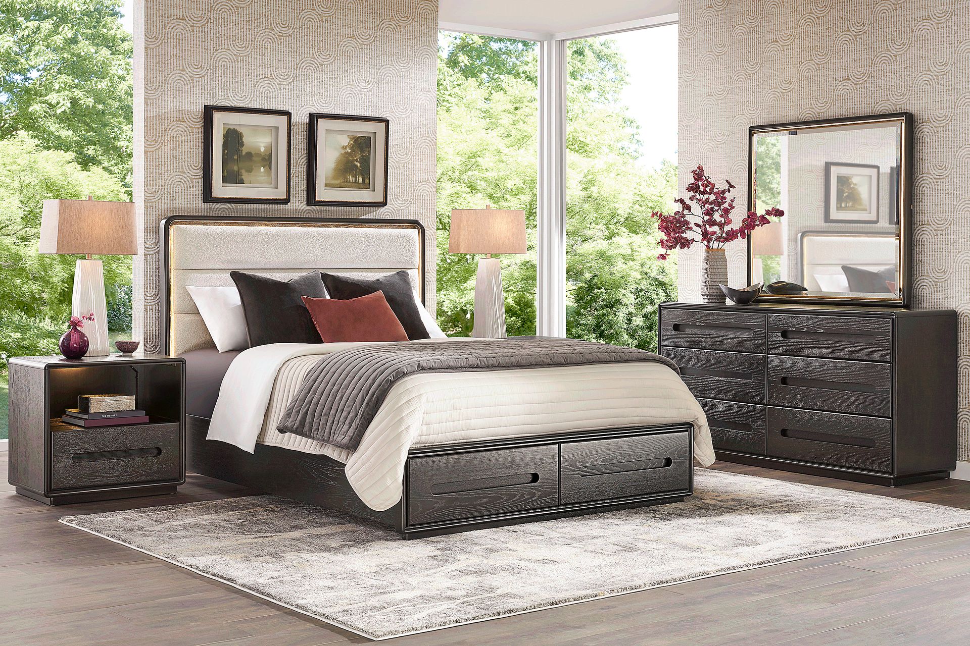Braxton Espresso 7 Pc King Storage Bedroom - Image 1