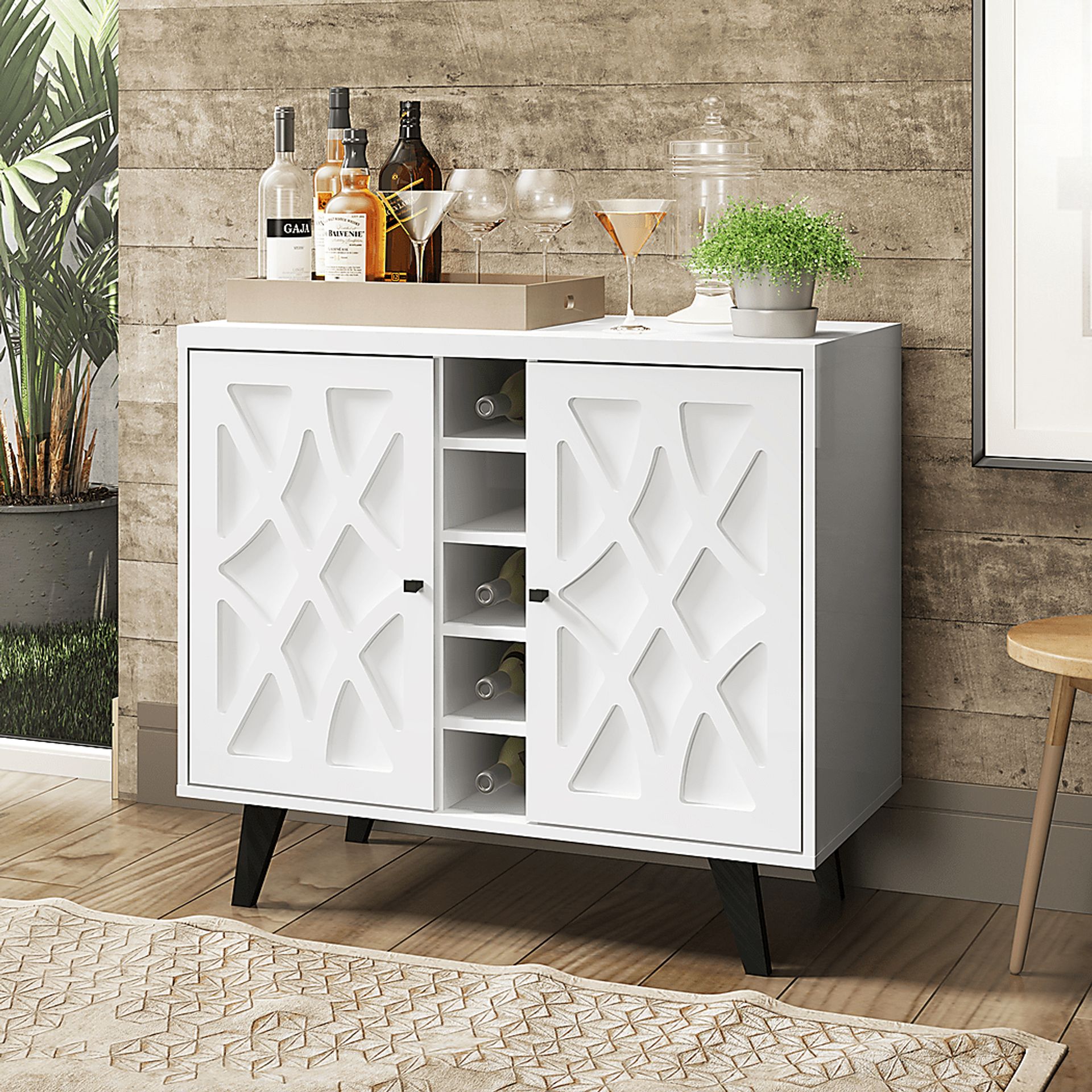 Brayton White 36 in. Console - Image 8