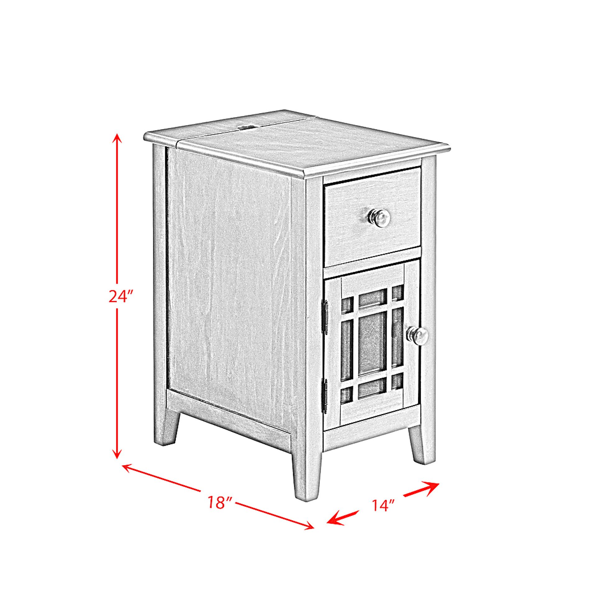 Brayward Gray Nightstand - Image 10