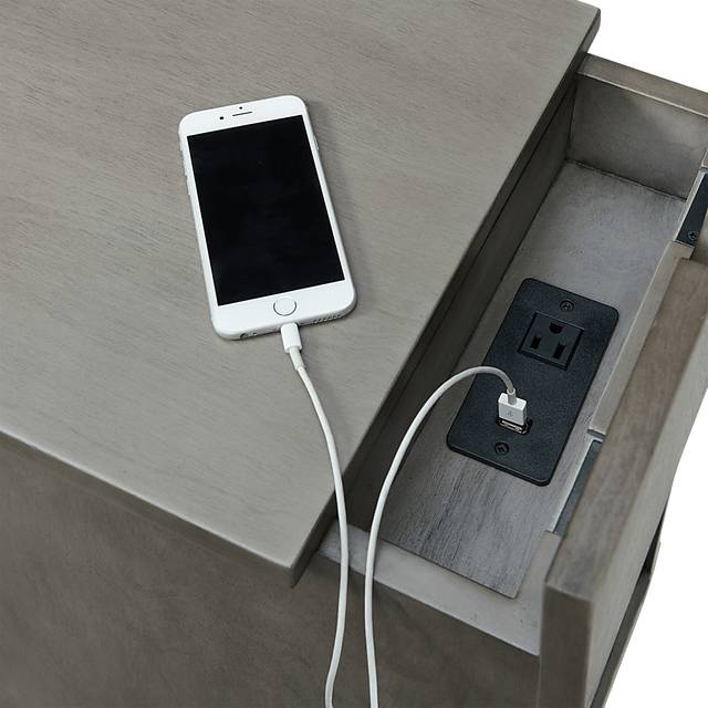 Brayward Gray Nightstand - Thumbnail - Image 3