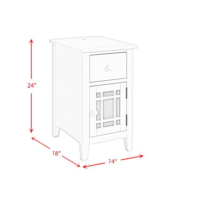 Brayward White Nightstand - Thumbnail - Image 5