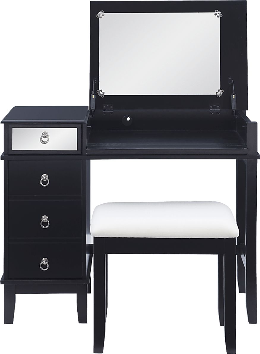 Bream Black Vanity Set