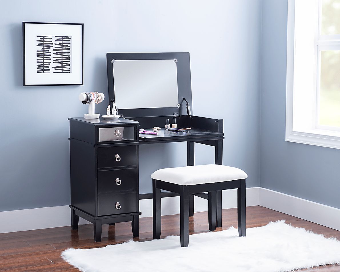 Bream Black Vanity Set