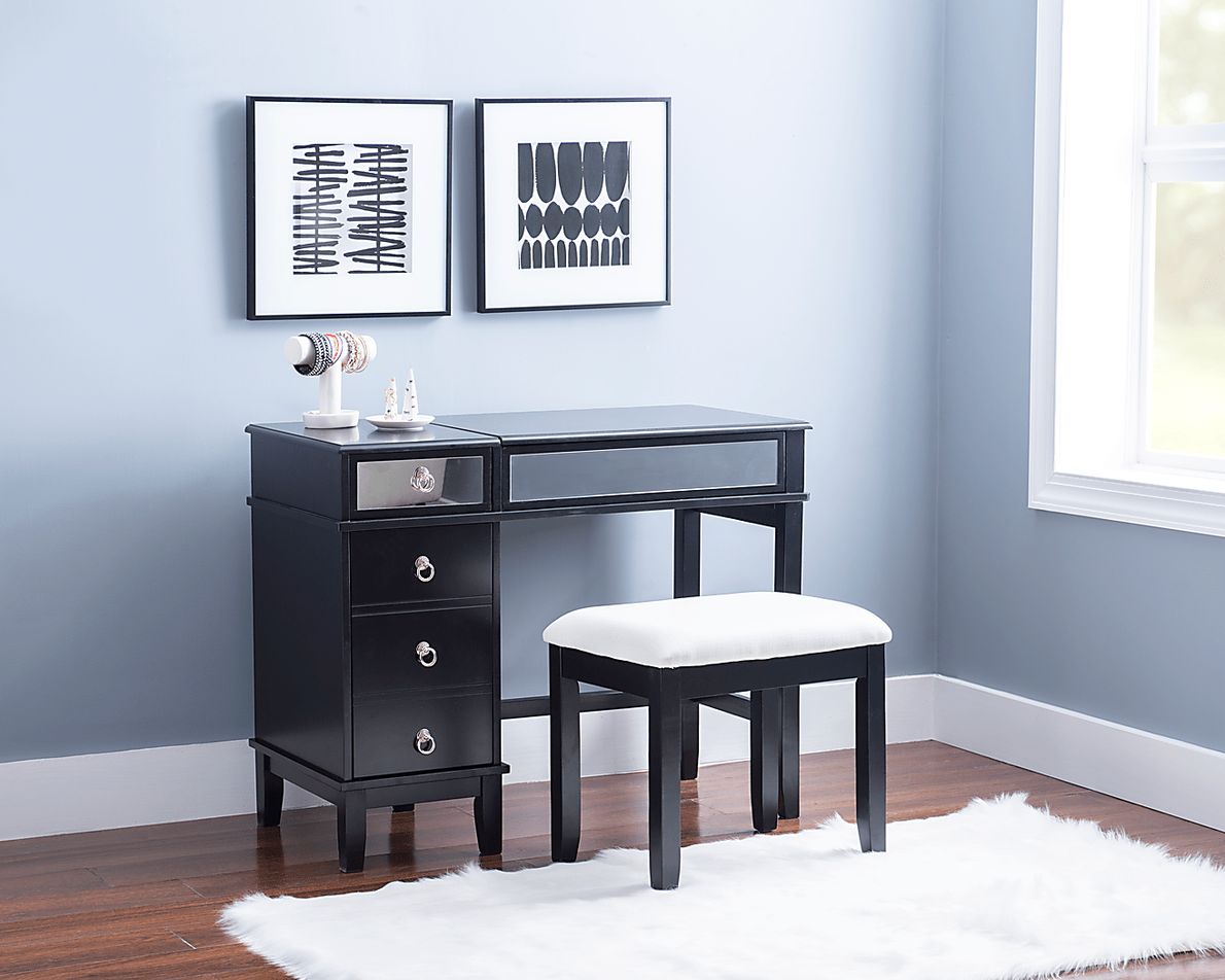 Bream Black Vanity Set