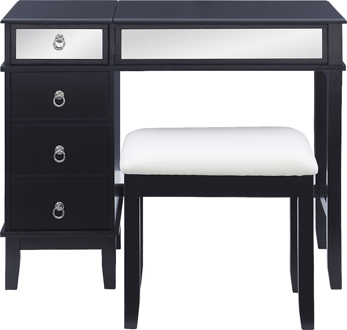 Bream Black Vanity Set Rooms To Go