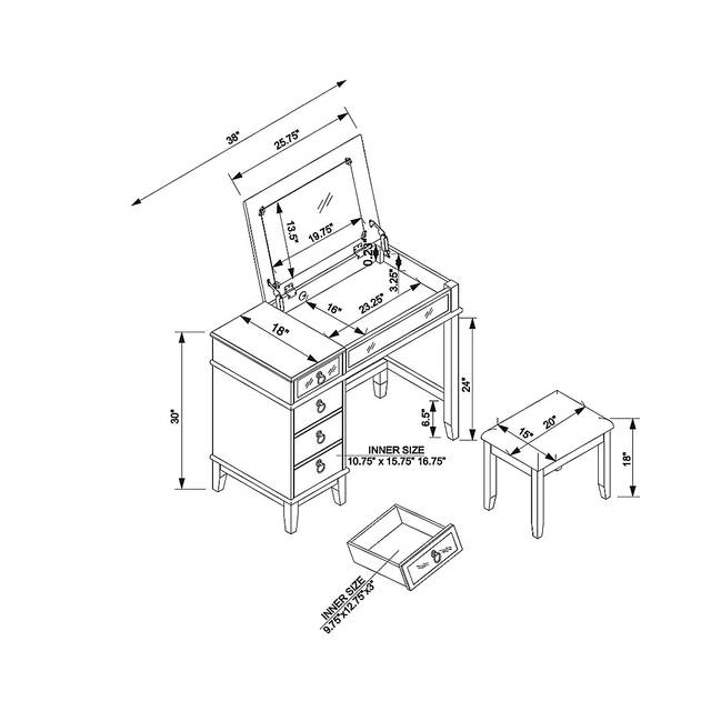 Bream Gray Vanity Set - Thumbnail - Image 20