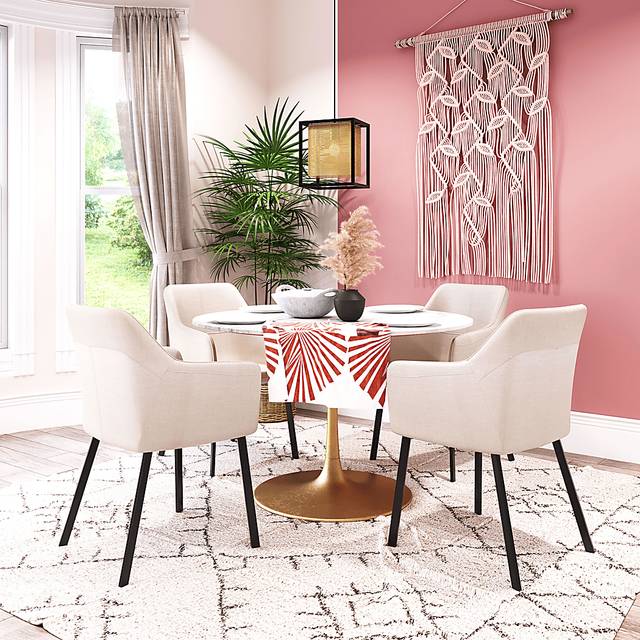 Brecknock White Dining Chair - Thumbnail - Image 3