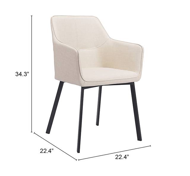 Brecknock White Dining Chair - Thumbnail - Image 10