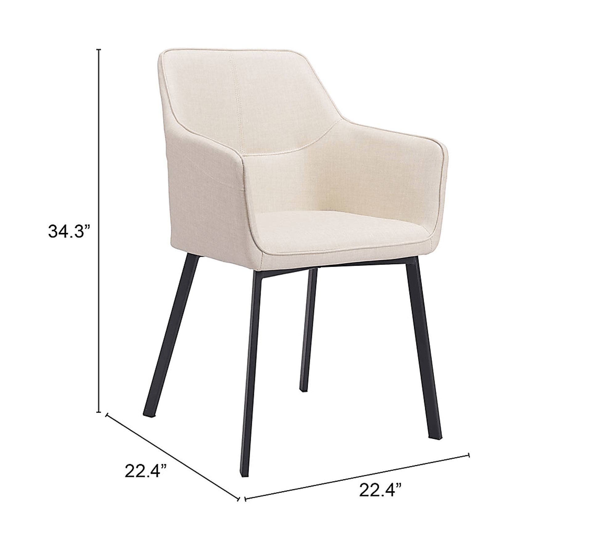 Brecknock White Dining Chair - Image 10
