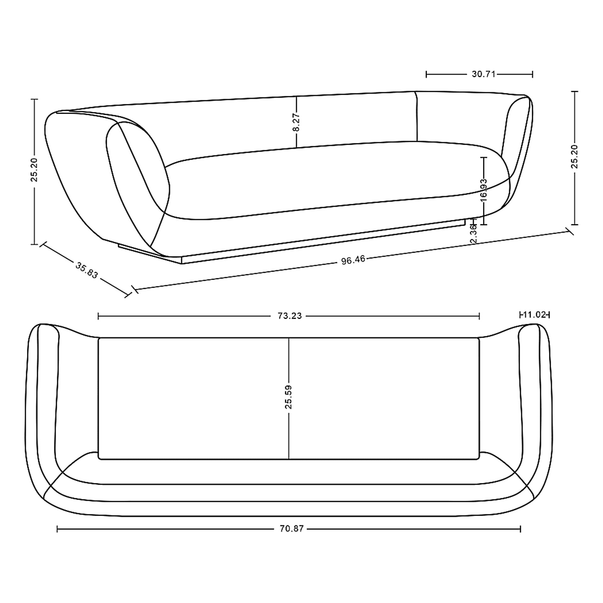 Breezewick Brown Sofa - Image 10