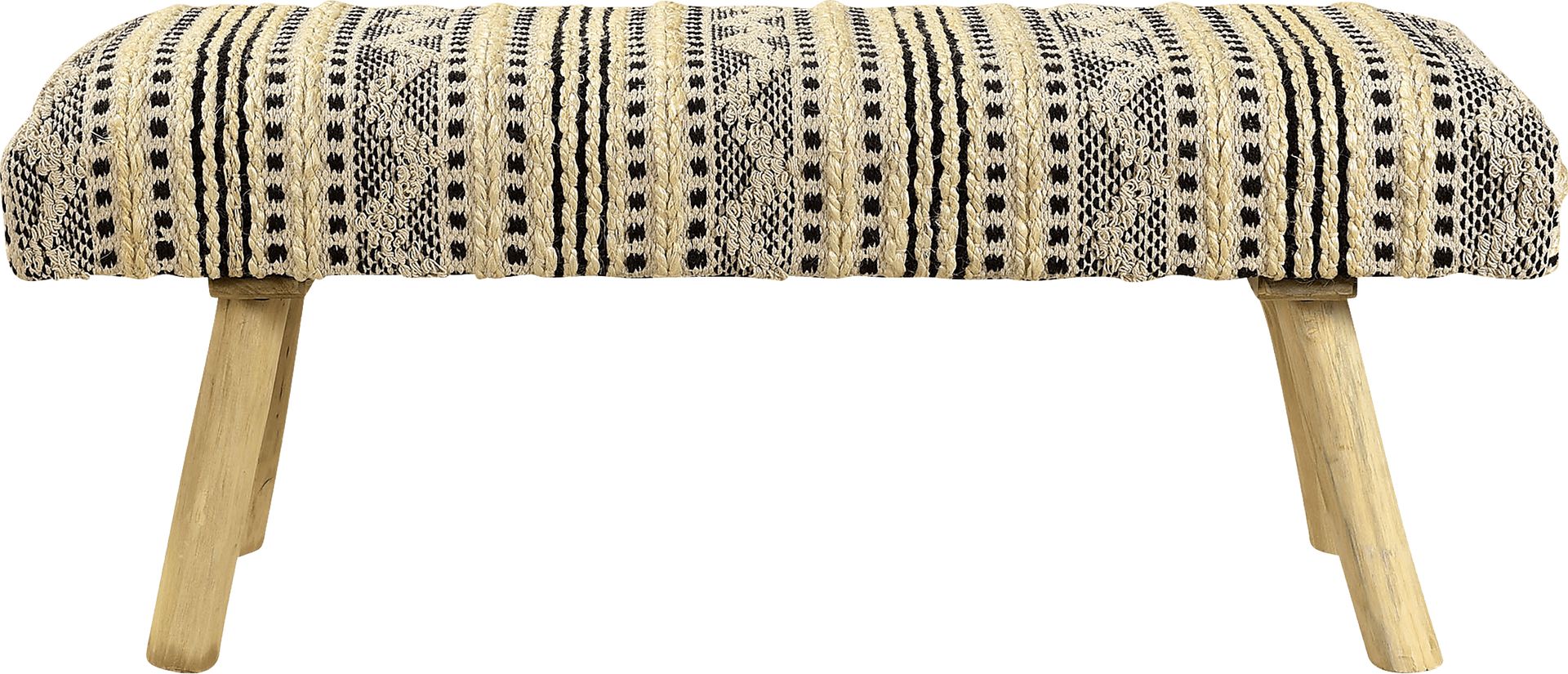 Bregai Black/Natural Bench - Image 1