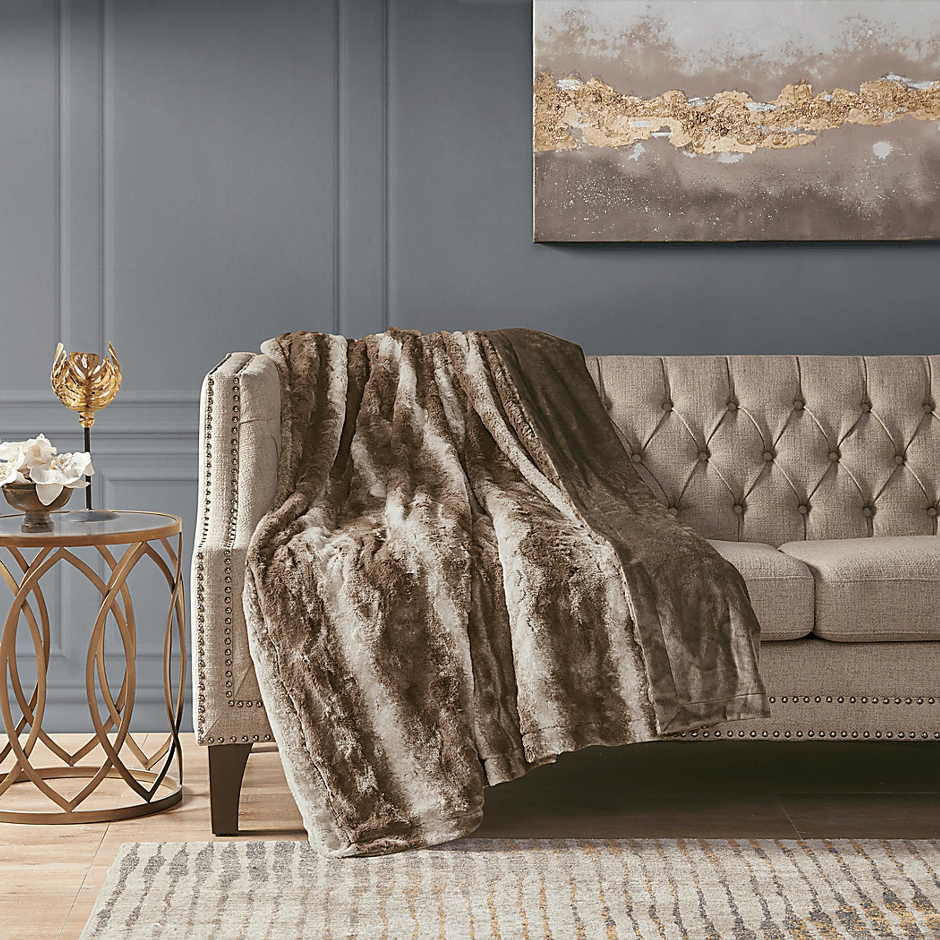 Bregenz Brown Throw Blanket