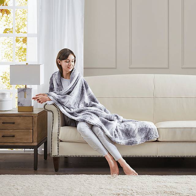 Bregenz Gray Throw Blanket - Thumbnail - Image 2