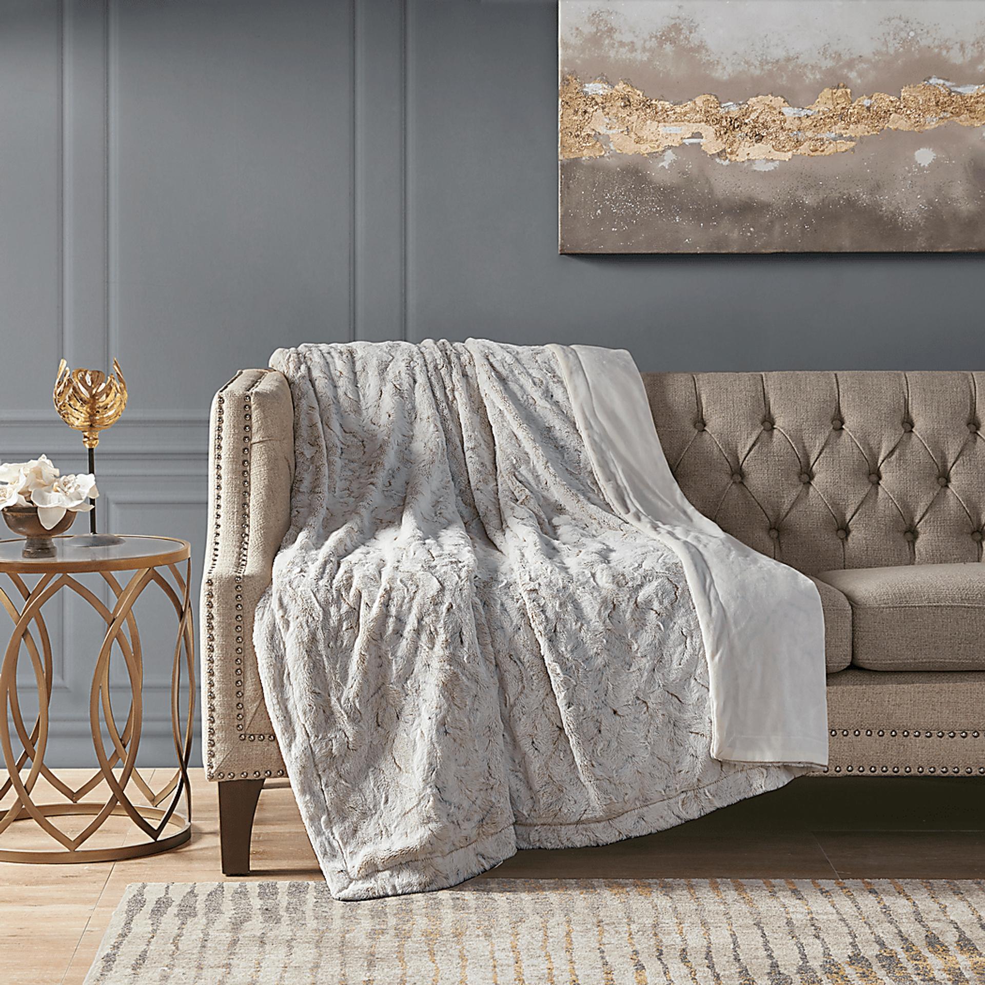 Bregenz Off-White Throw Blanket