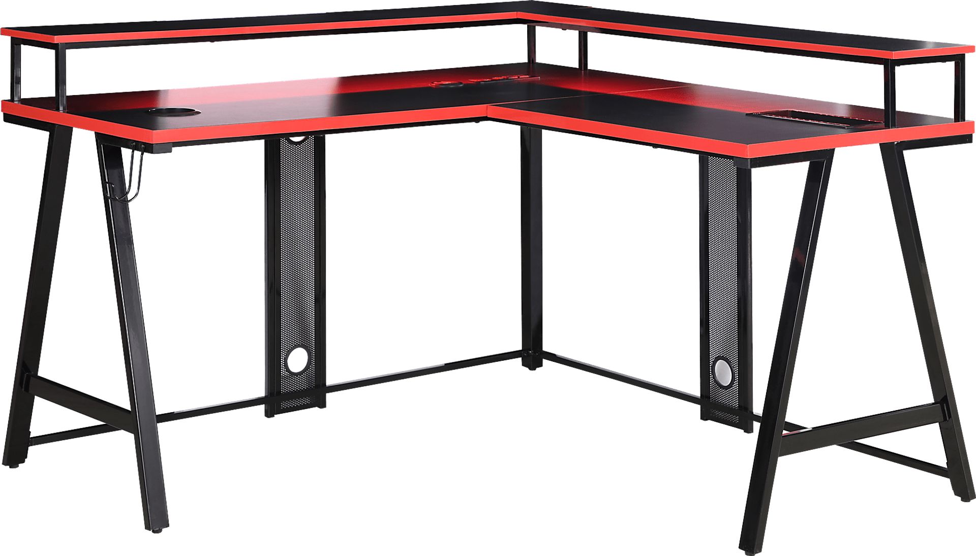 Brei Black/Red Gaming Desk - Image 3