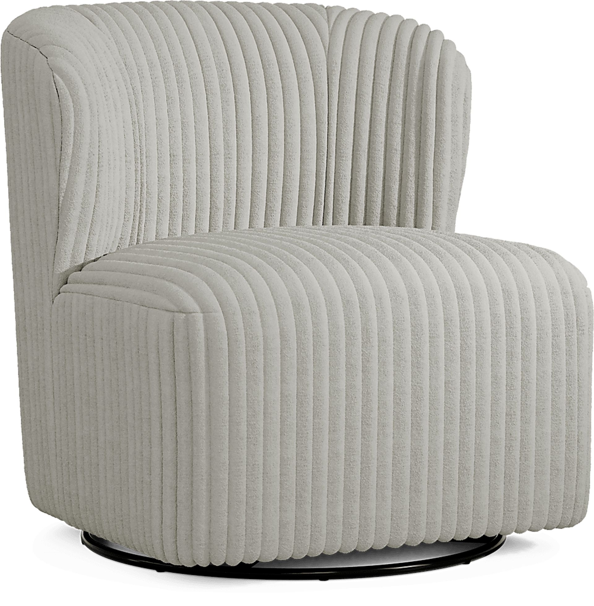 Breigh Gray Swivel Chair - Image 1