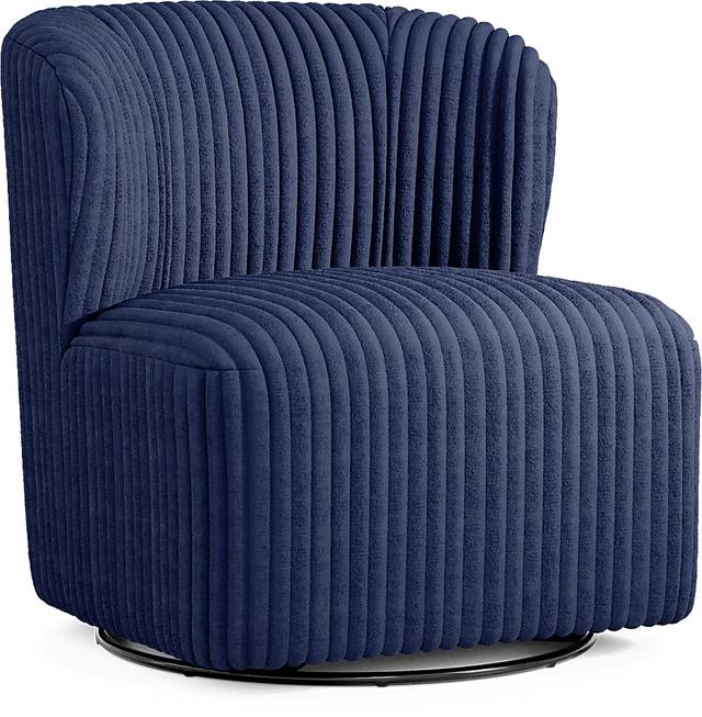 Breigh Midnight Swivel Chair - Thumbnail - Image 1