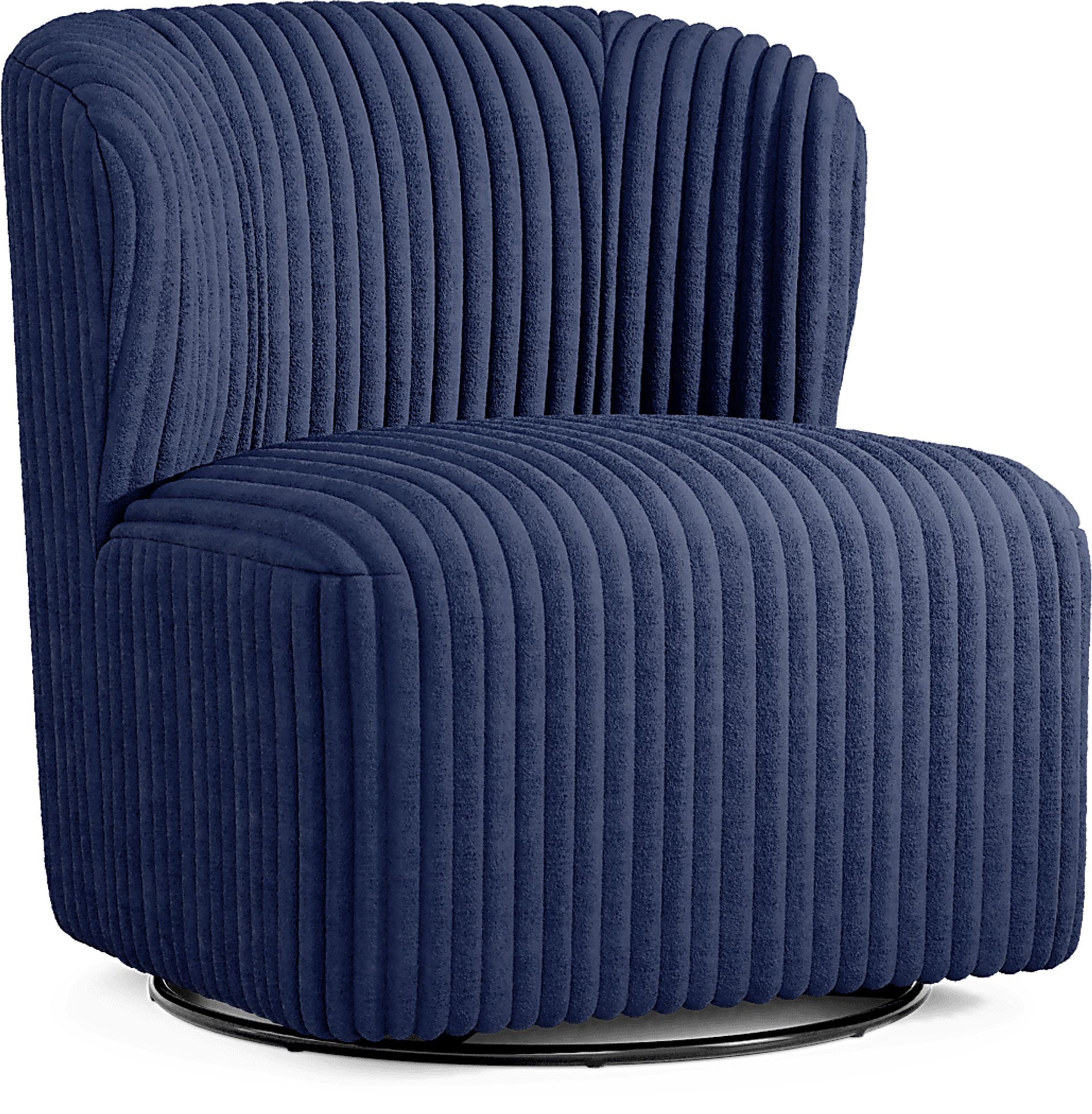Breigh Midnight Swivel Chair - Image 1