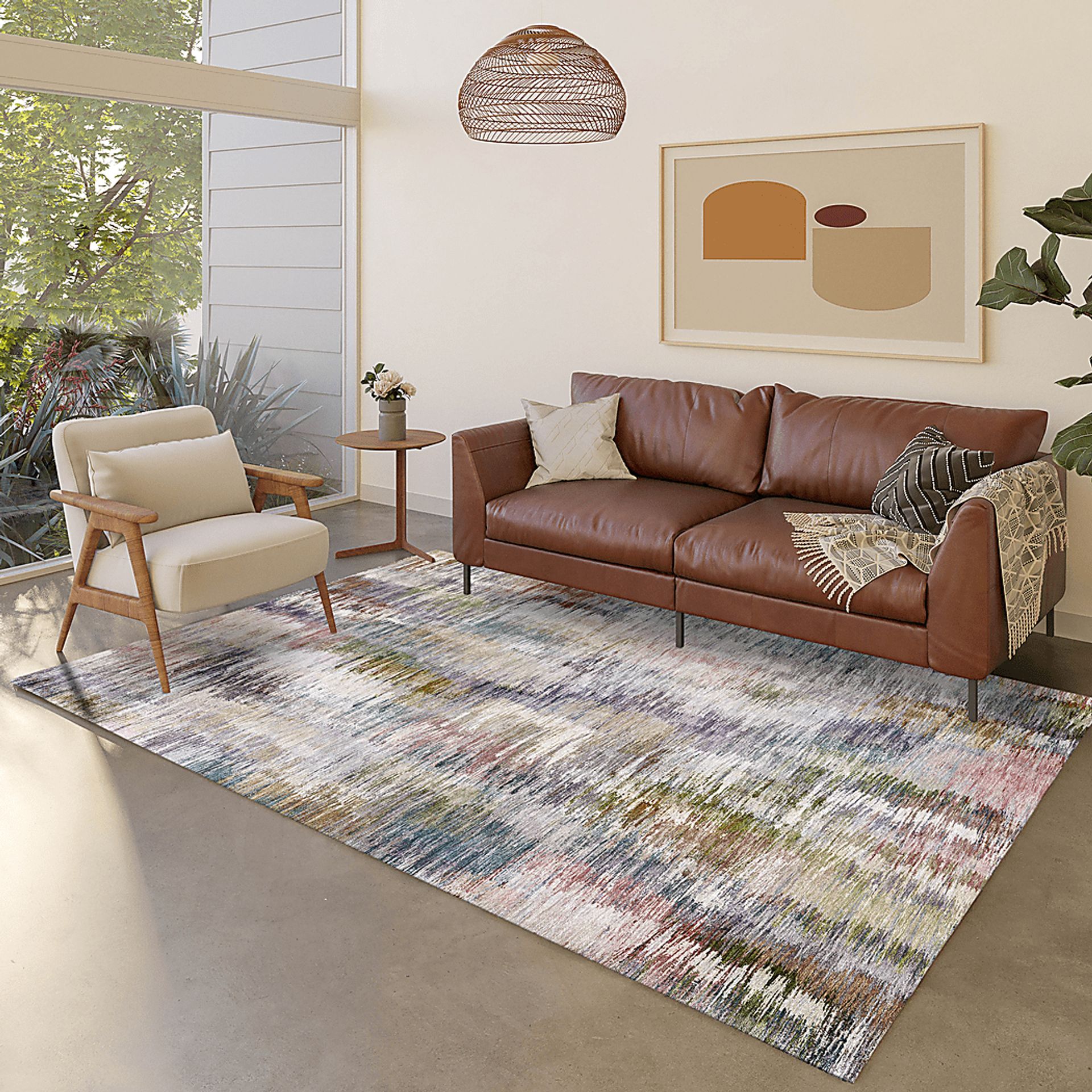 Breka Multi 8' x 10' Machine Washable Rug - Image 2