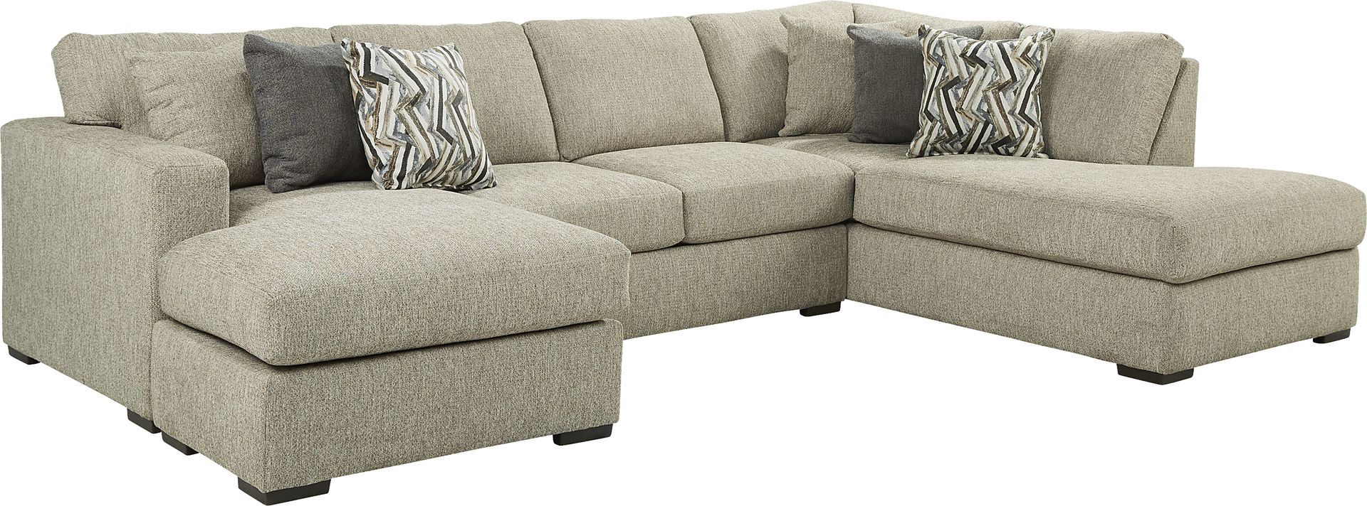 Bremen Beige 2 Pc Gel/Foam Sleeper Sectional - Image 1