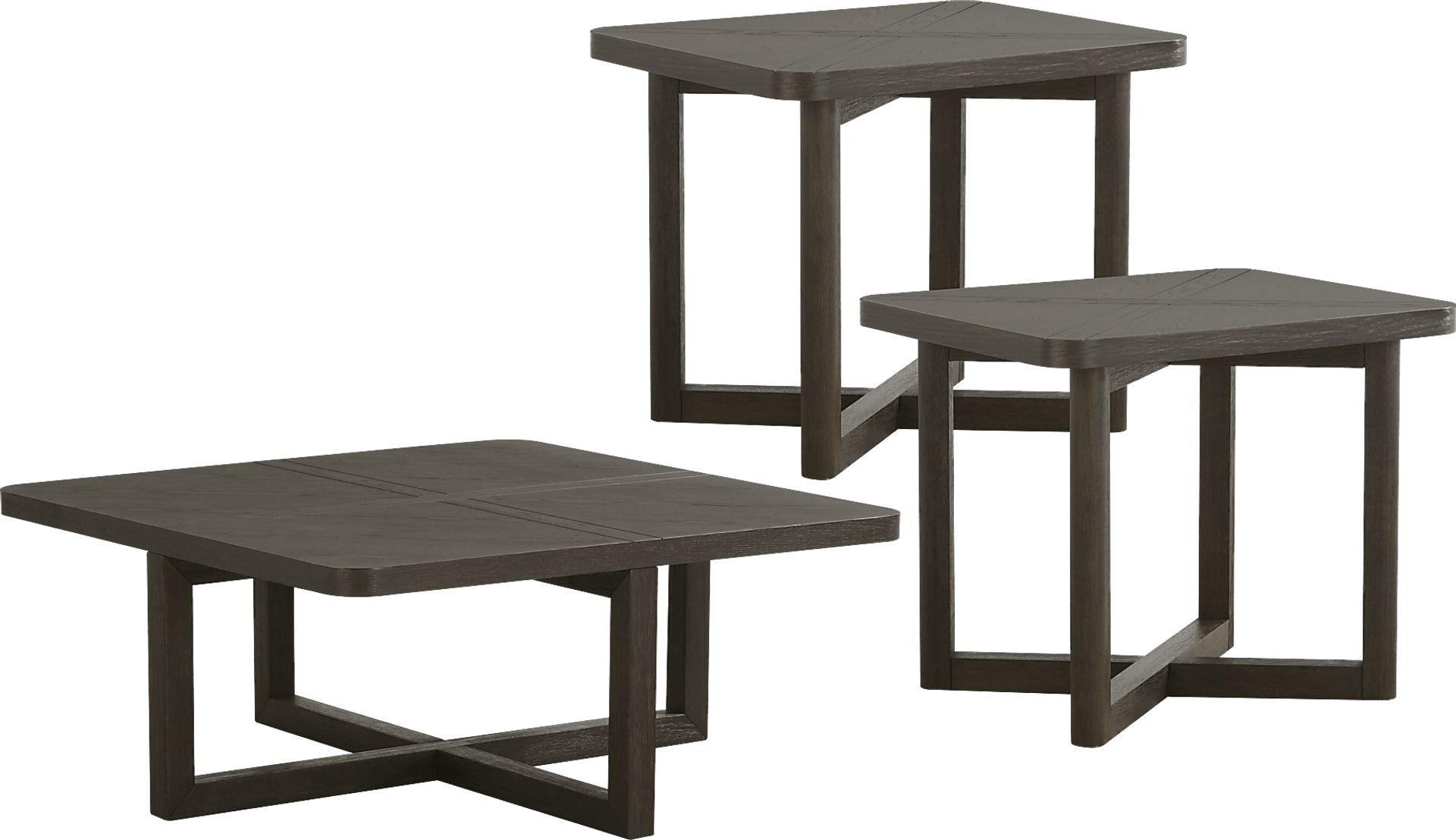 Bremen Charcoal 3 Pc Table Set - Image 1